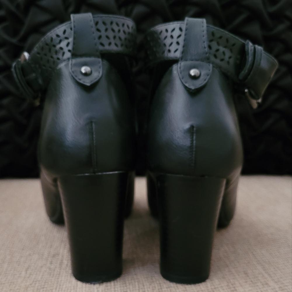 Sole Senseability Memory Foam Peep Toe Booties - image 5